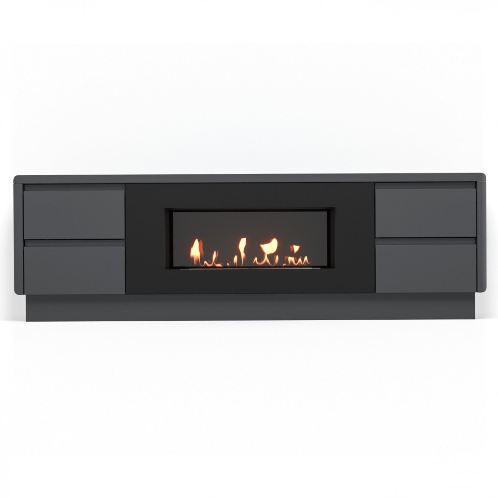 Тумба с биокамином Firelight BFP/P-1700 графит