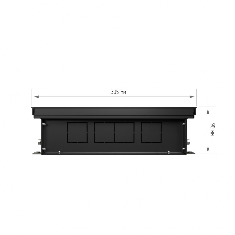 Конвектор внутрипольный Royal Thermo ATRIUM TURBO-90/300/2900-DG-U-LB