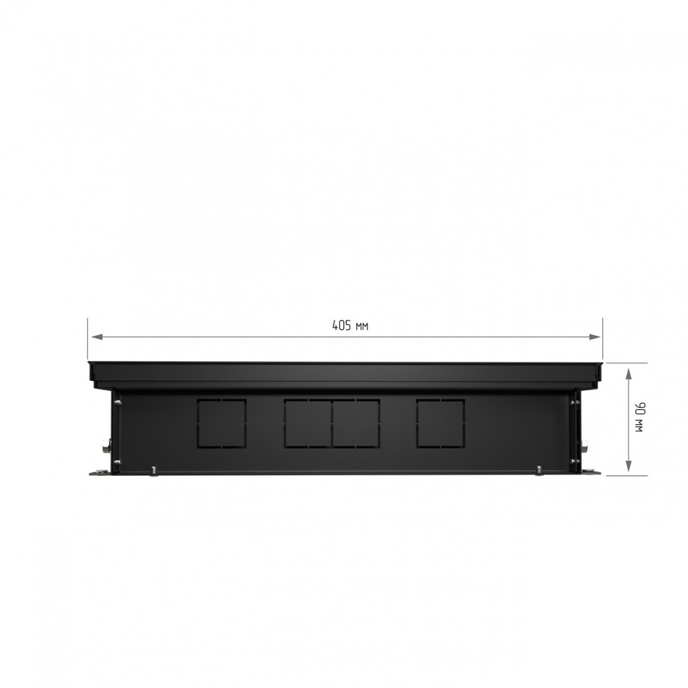 Конвектор внутрипольный Royal Thermo ATRIUM TURBO-90/400/2800-DG-U-BL