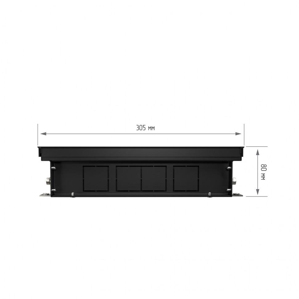 Конвектор внутрипольный Royal Thermo ATRIUM TURBO-80/300/2900-DG-U-LB