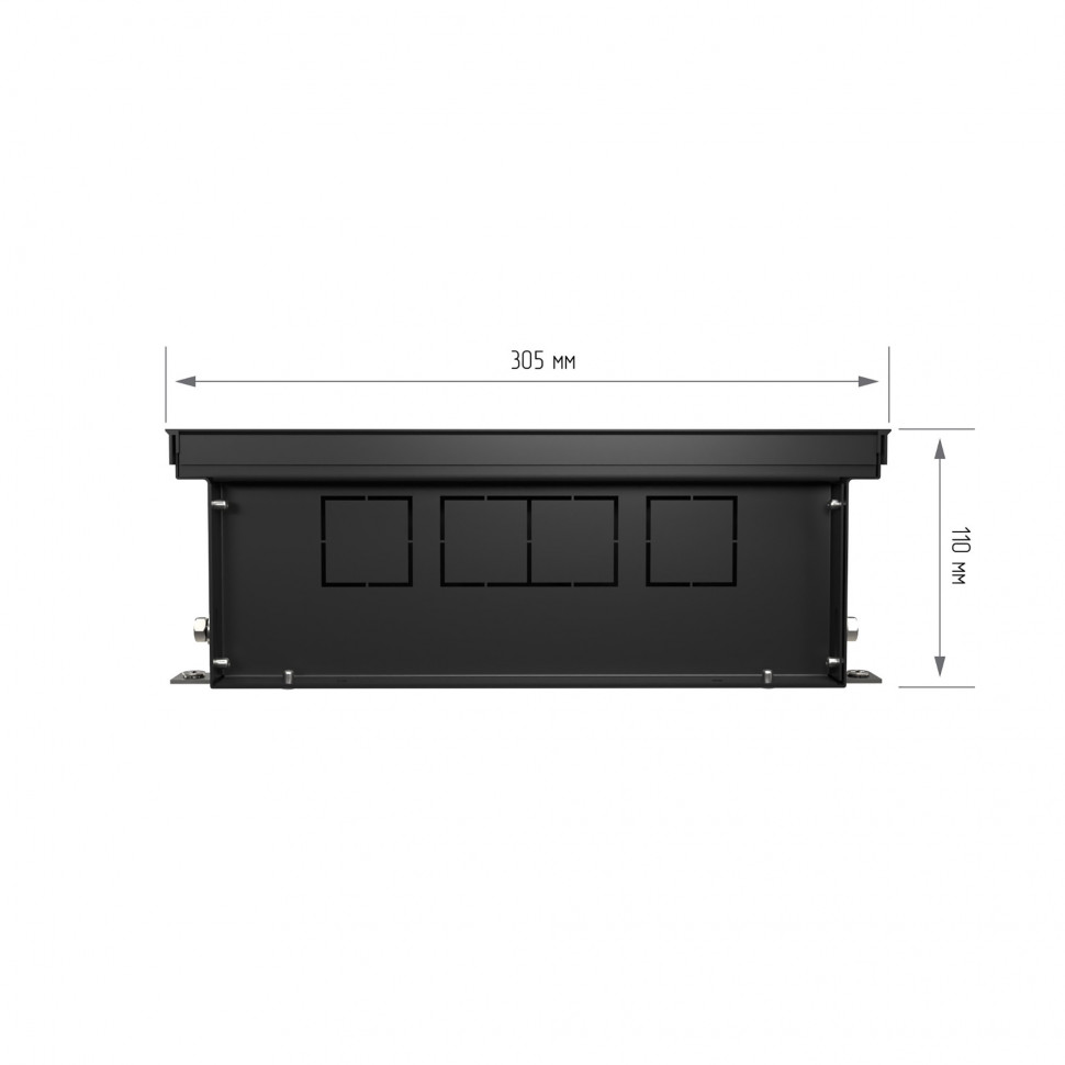 Конвектор внутрипольный Royal Thermo ATRIUM TURBO-110/300/2400-DG-U-LB