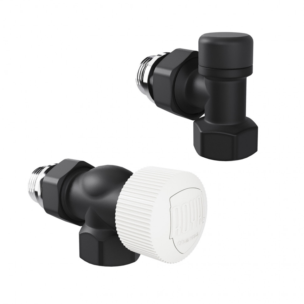 Набор термостатический осевой Royal Thermo Design 1/2quot;М30х1,5 (Черный)