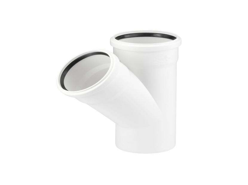 Тройник диаметром 50/50/45гр RAUPIANO PLUS