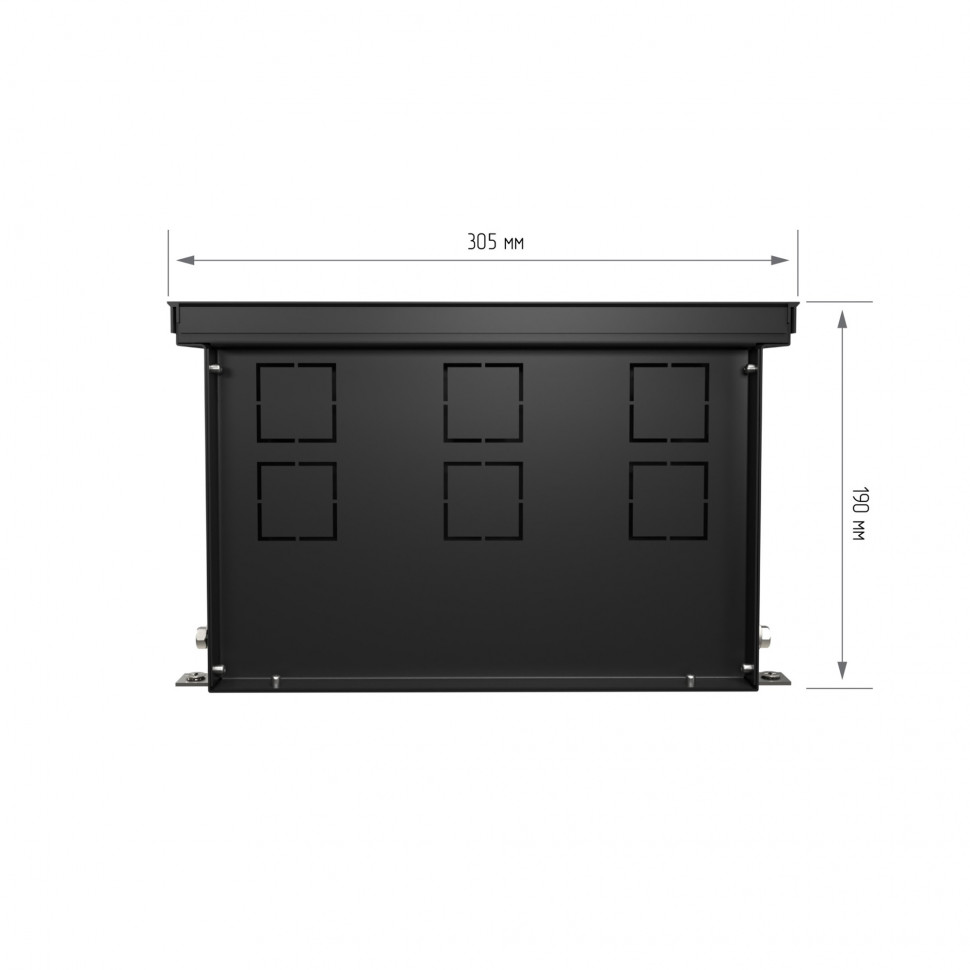 Конвектор внутрипольный Royal Thermo ATRIUM TURBO-190/300/2600-DG-U-BL