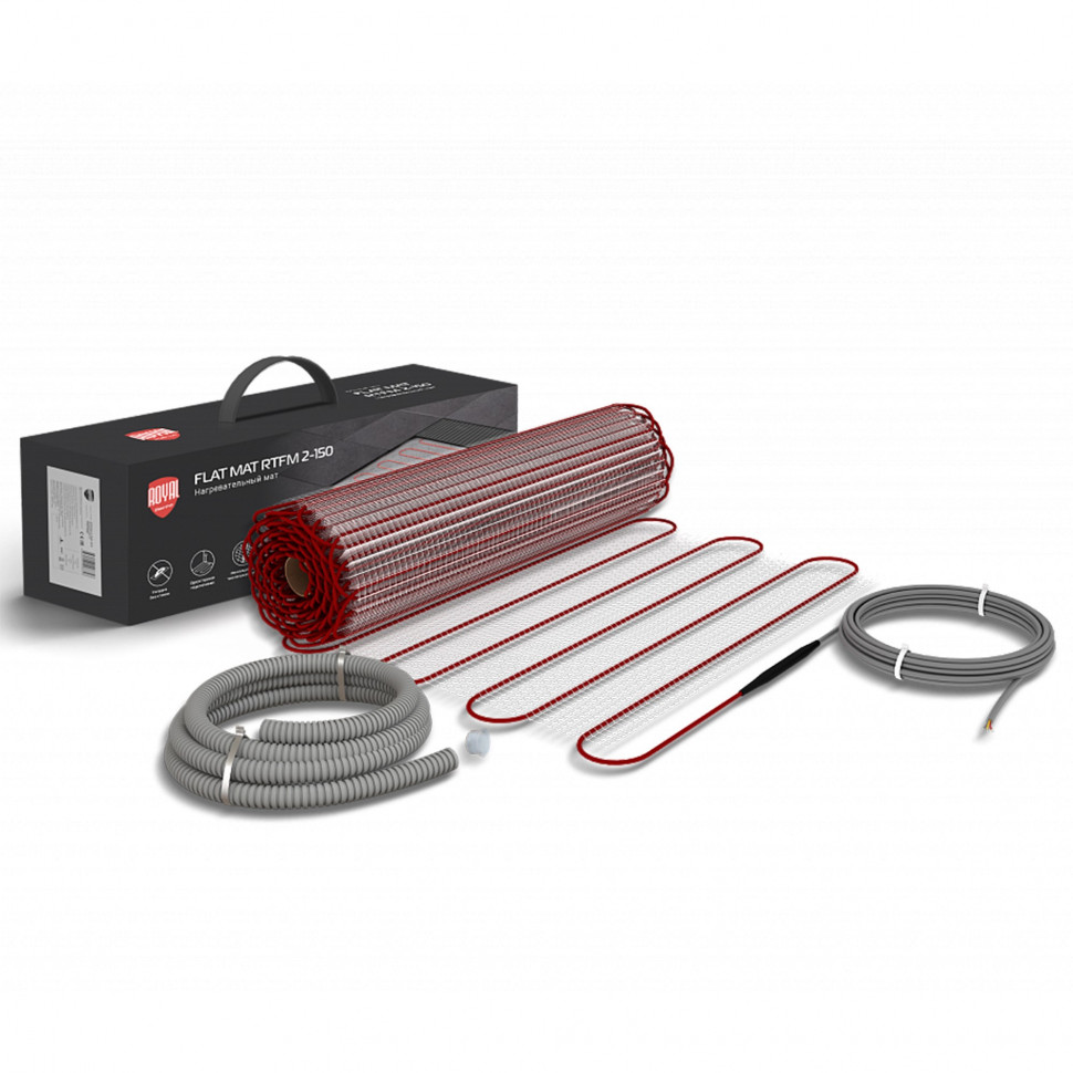 Мат нагревательный Royal Thermo Flat Mat RTFM 2-150-10 с терморегулятором RTI-16